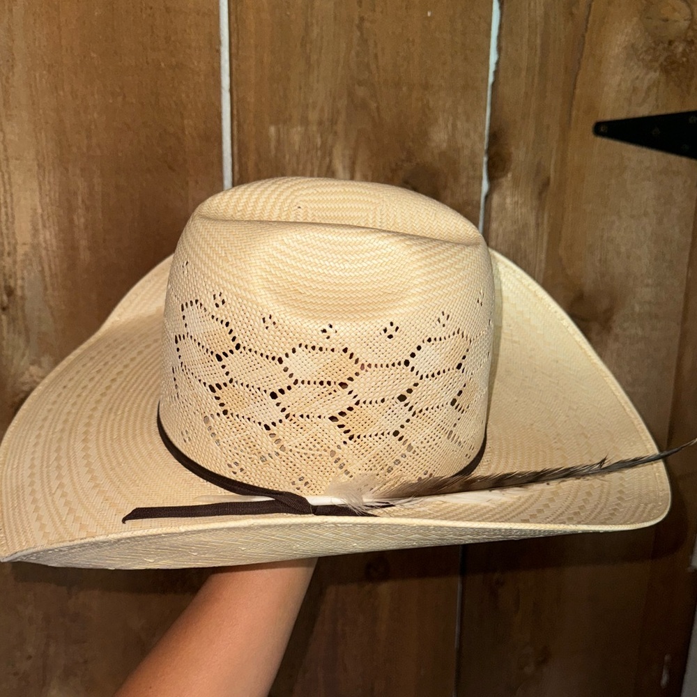 Jobes Hats Straw Hat”Panel Red”